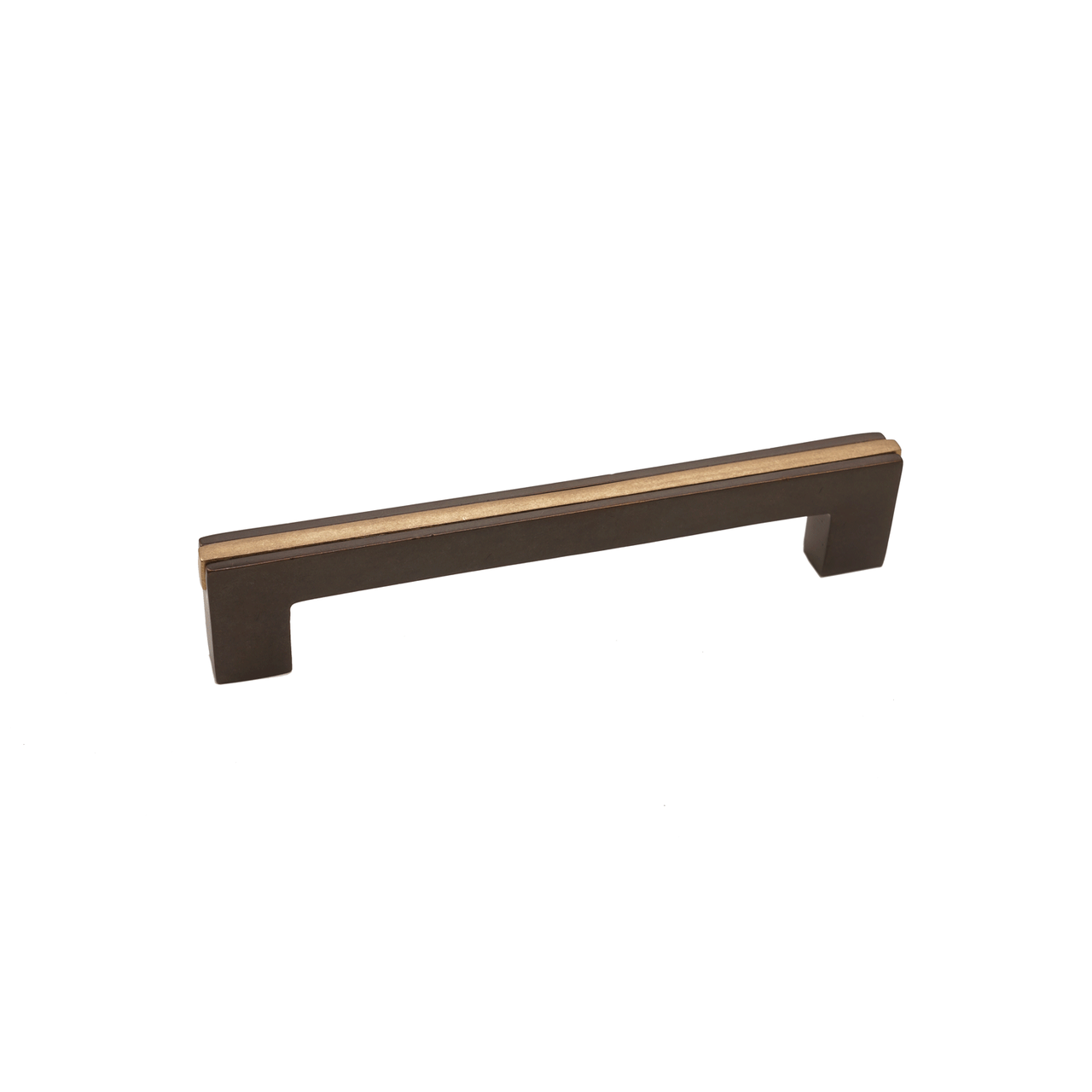 Bronze Contemporary Banded Handle 6" Espresso Champagne
