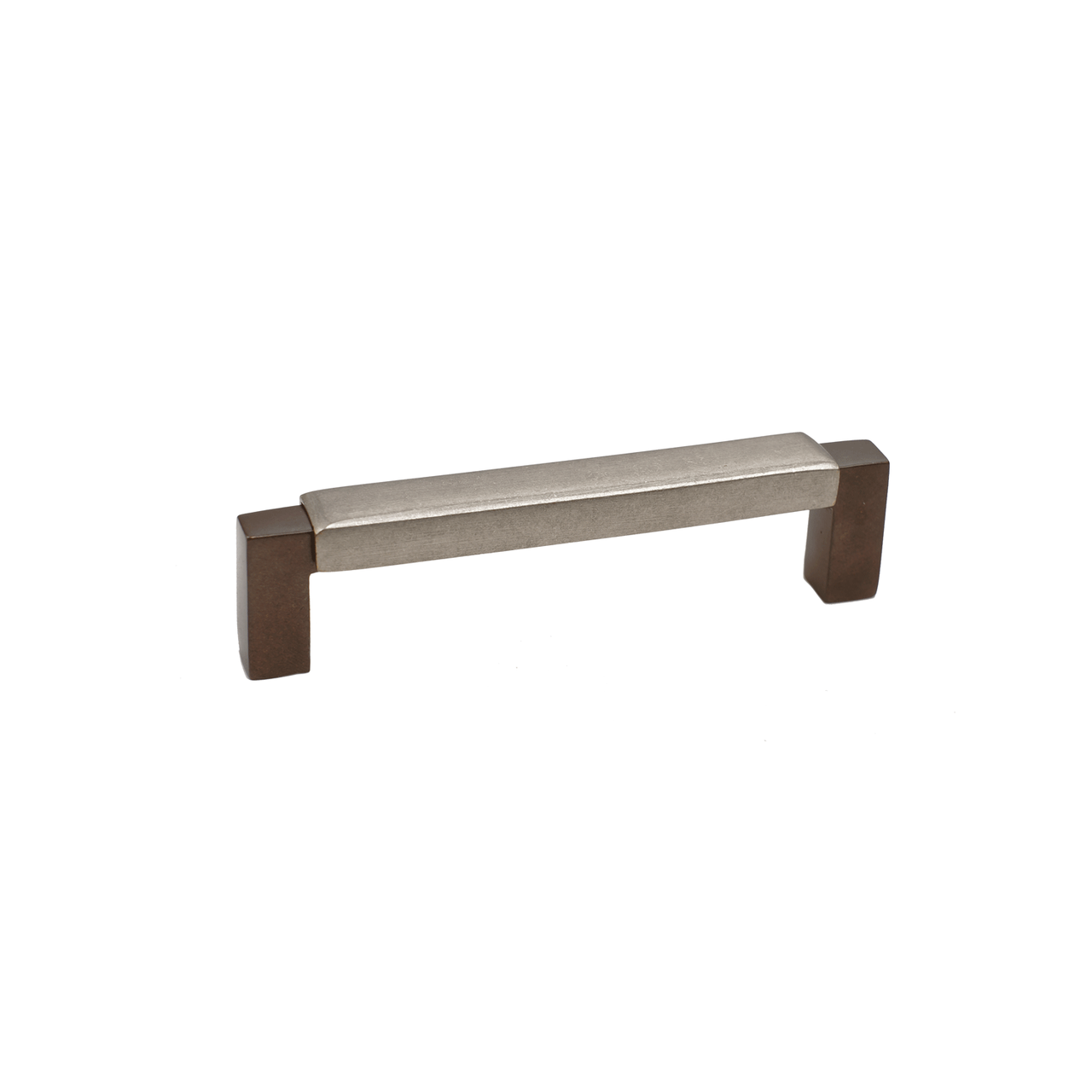 Bronze Contemporary Bevel Top Handle 4" Espresso Platinum