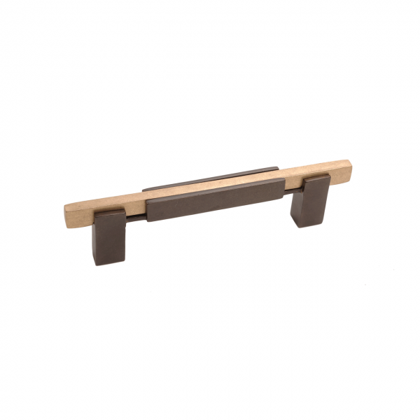 Bronze Contemporary Square Base Handle 6″