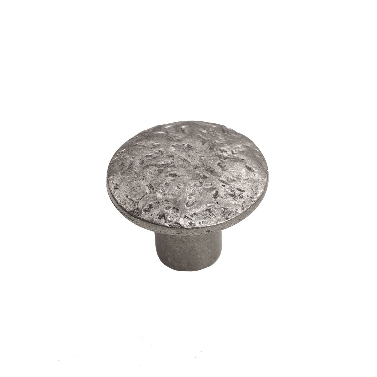 Bronze Textured Round Knob 1-1/4″ Platinum Cabinet Knob