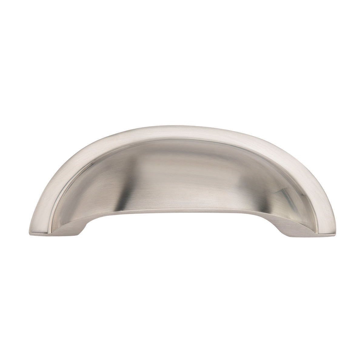 Drawer Cup Pull satin Nickel 4-1/4″