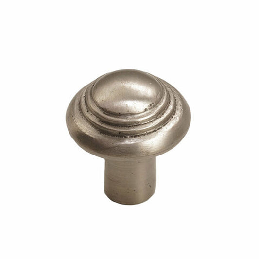 Bronze Button Round Knob 1-1/2” Platinum Espresso Champagne