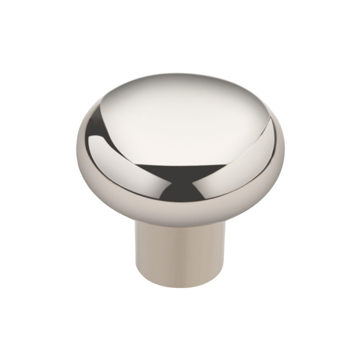 Mushroom Knob Polished Nickel Medium