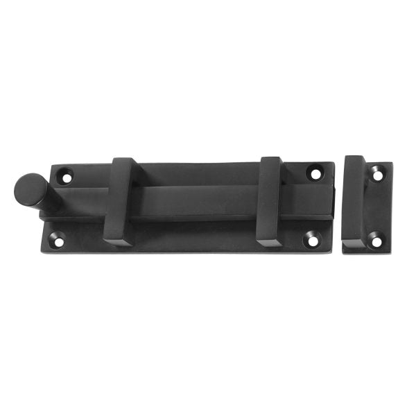 Solid Bronze 6″ Slide Bolt – Black