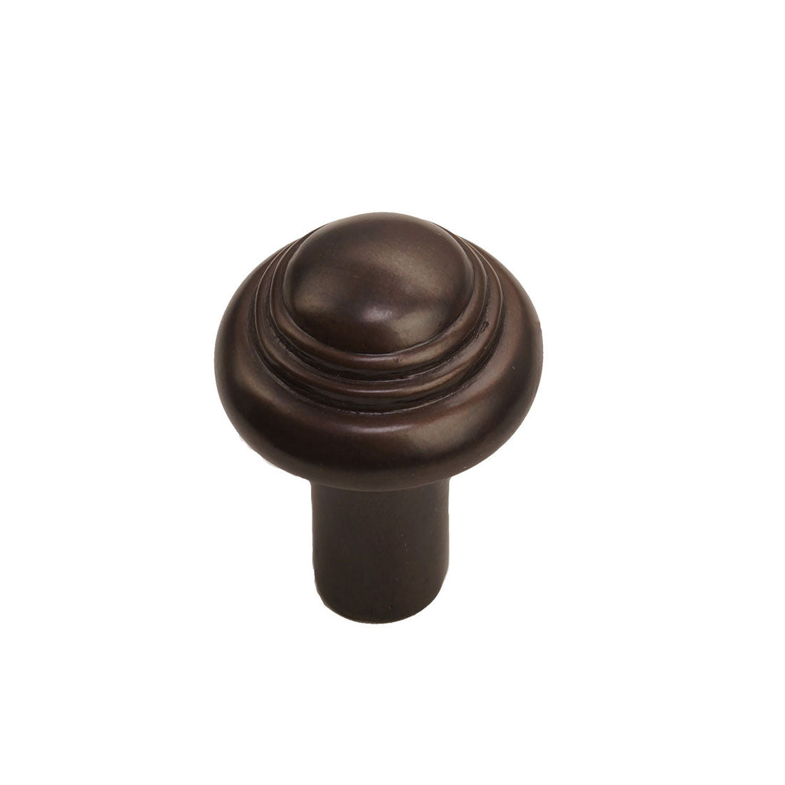 Bronze Button Round Knob 1-1/2″ Espresso