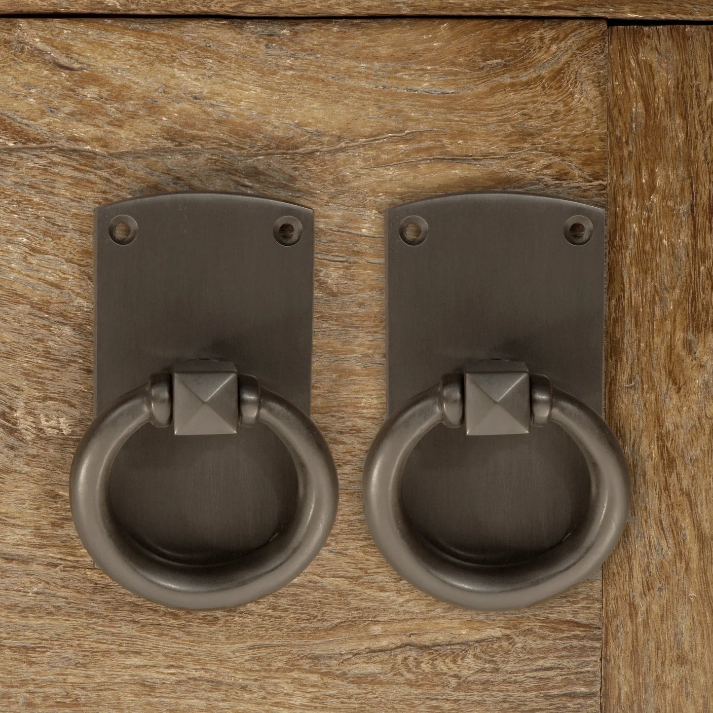 Solid Bronze Passage Set – Arch with Ring Pull – Oil-Rubbed Bronze
