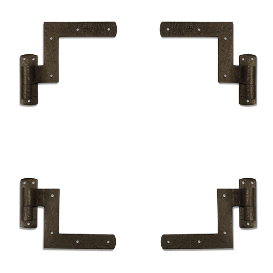 Solid Bronze Textured Shutter New York Strap Shutter Hinges 2 Pair