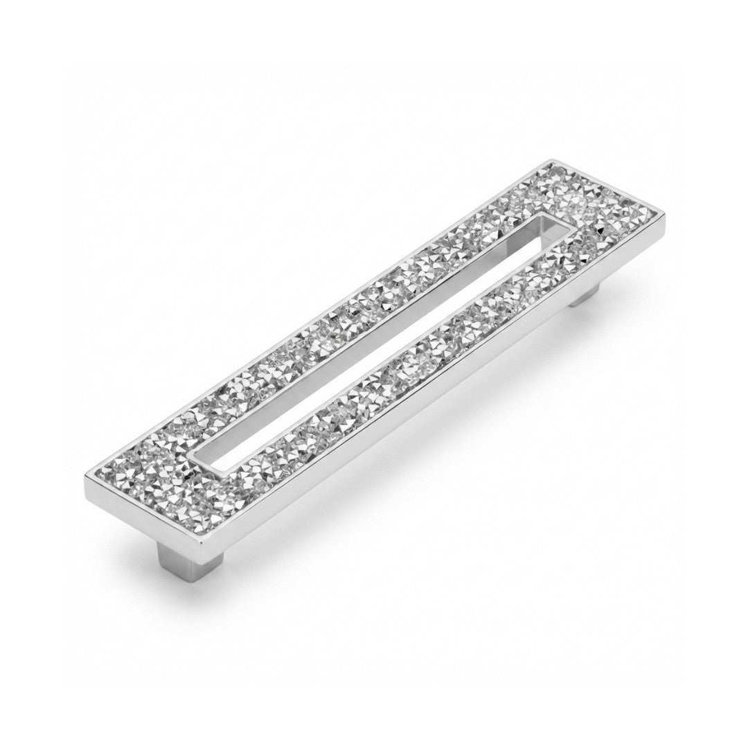 Carraway Cabinet Pull 6.04″ Polished Chrome Crystal Decorative Handle