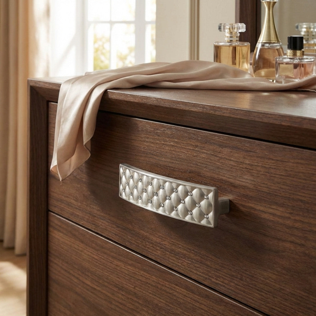 Gabrielle Cabinet Pull 4.53″ Satin Nickel Decorative Handle