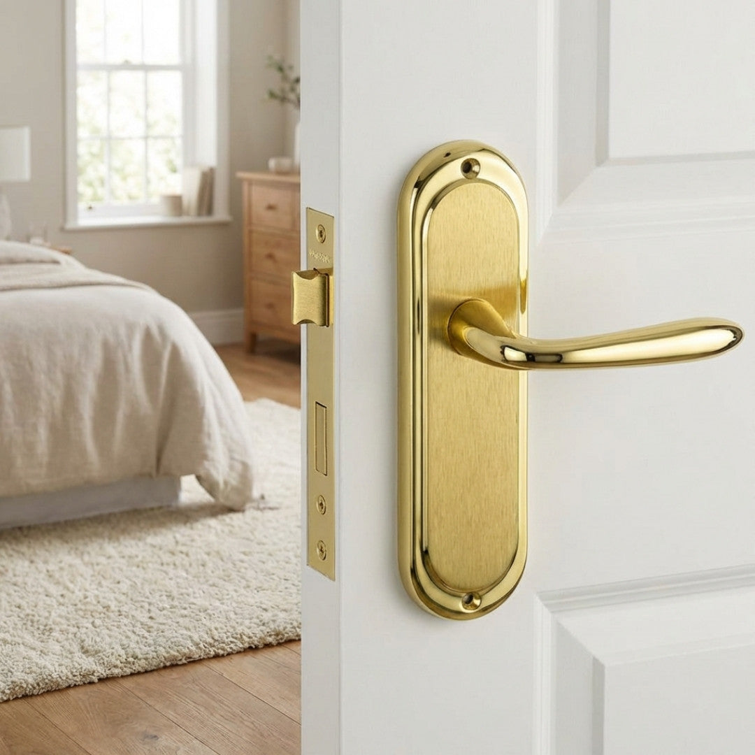 Versailles Door Lever Handle Set with Latch Hinges & Tubular Lock