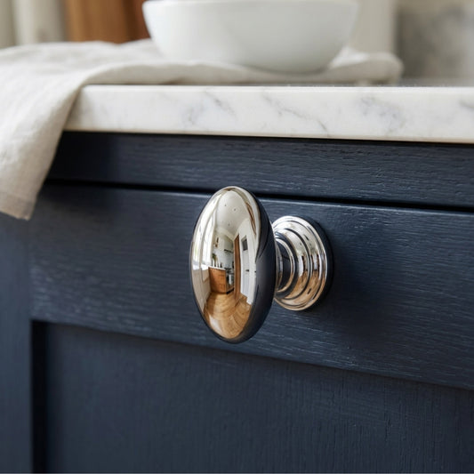 Bird Knob Chrome Satin Small Decorative Cabinet Knob