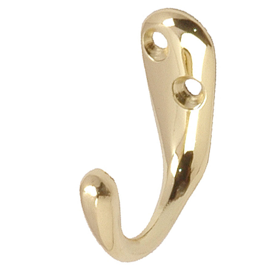 Hook 1 1/3" Pb (Polished Brass)