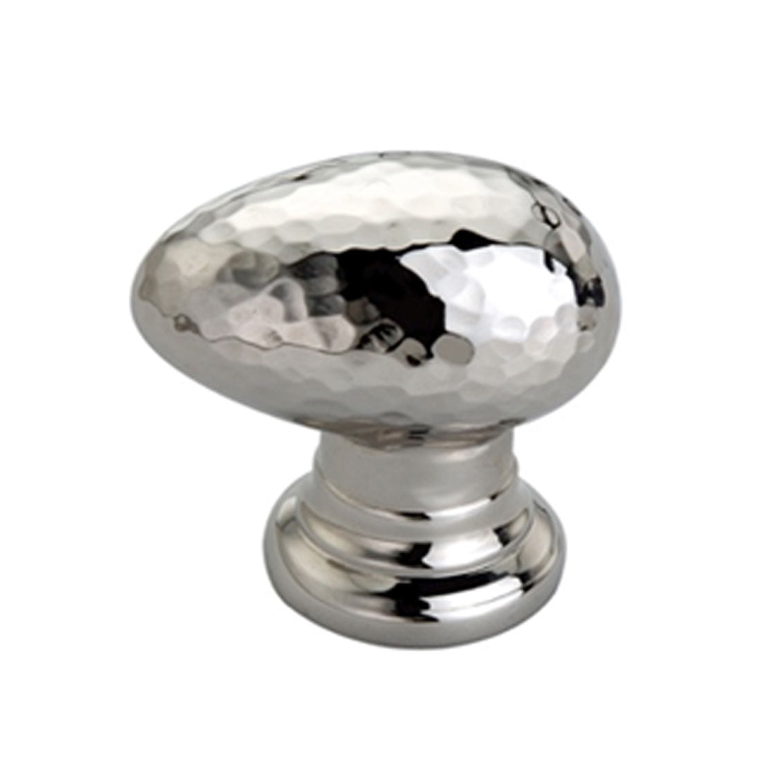 Hammered Bird Knob Satin Nickel Medium