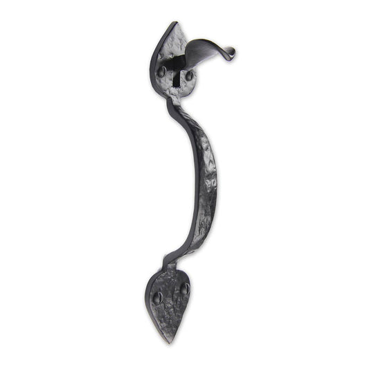 Cast Iron Heart Gate Kit Drop Bar, Thumb Latch, Hinges, & Gate Stop