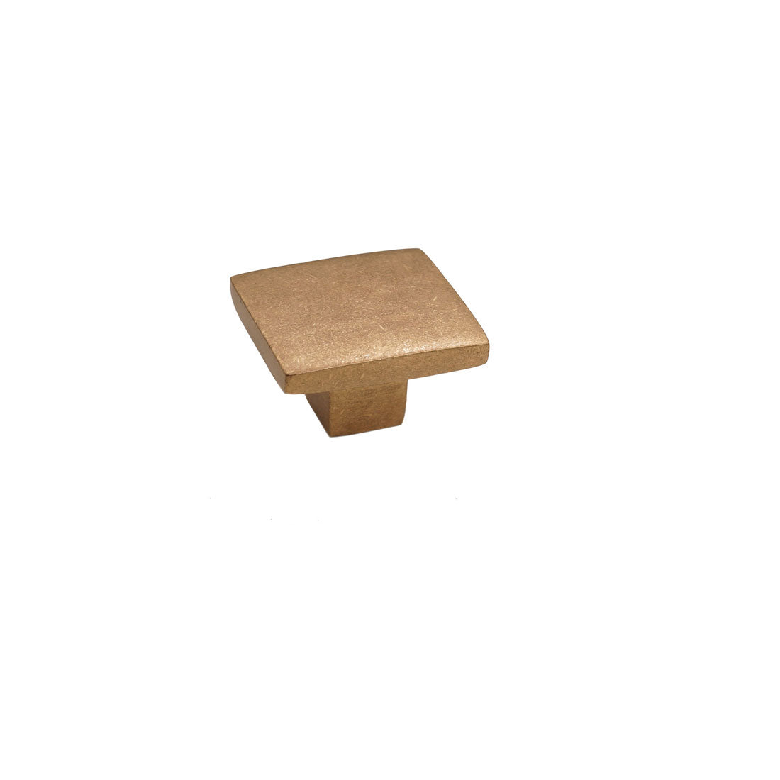 Bronze Flat Square Knob 1″ Champagne Cabinet Knob