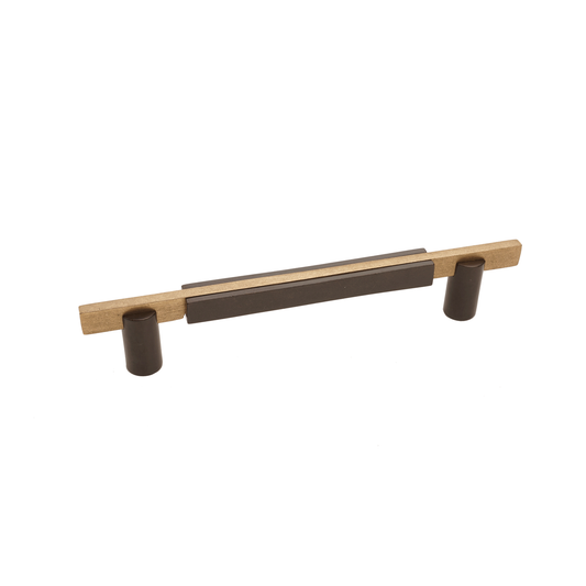 Bronze Contemporary Round Base Handle  6"   Espresso Champagne
