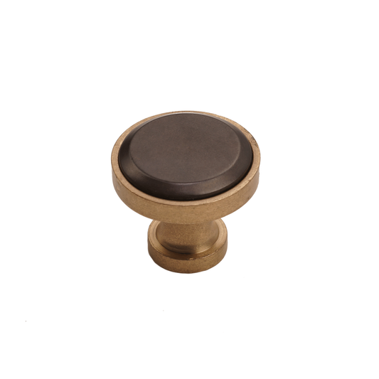 Bronze Contemporary Round Knob  1 1/4"   Champagne Espresso