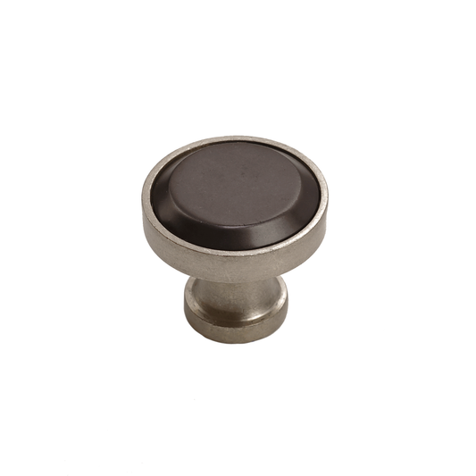 Bronze Contemporary Round Knob  1 1/4"   Platinum Espresso