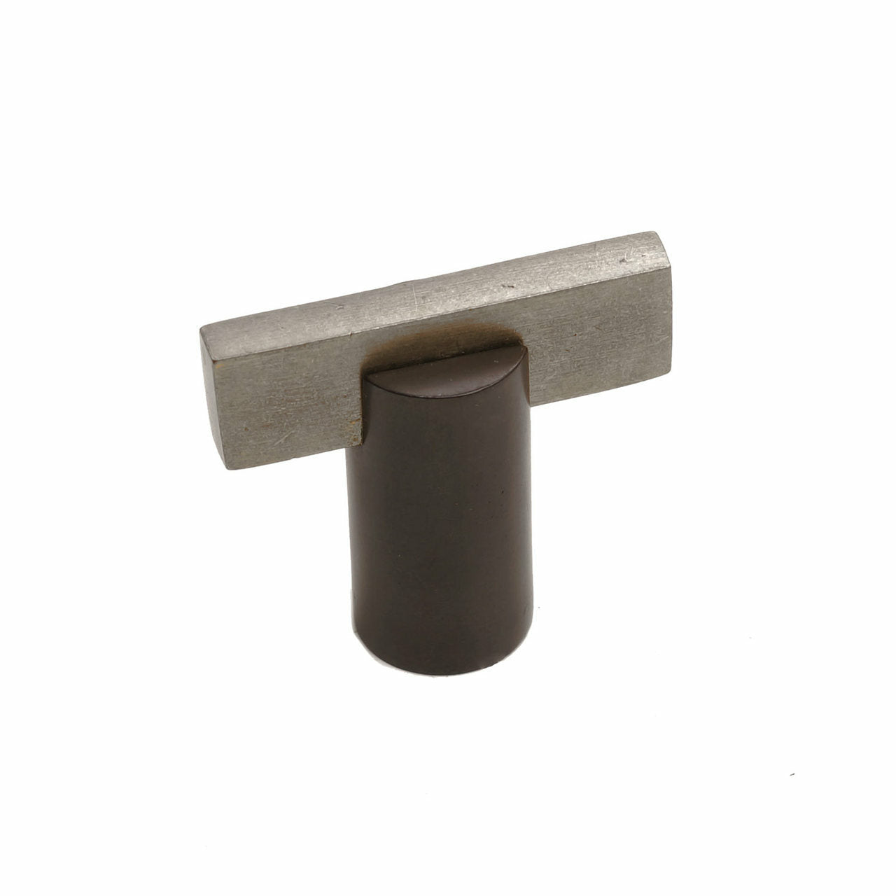 Bronze T Knob Round Base 1 1/2"   Espresso Platinum