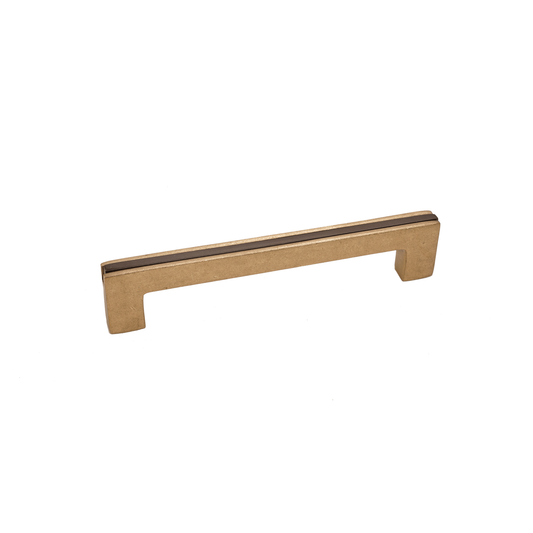 Bronze Contemporary Banded Handle 6"   Champagne Espresso