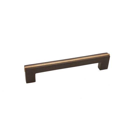 Bronze Contemporary Banded Handle 6"   Espresso Champagne