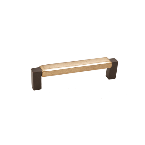Bronze Contemporary Bevel Top Handle 4"   Espresso Champagne