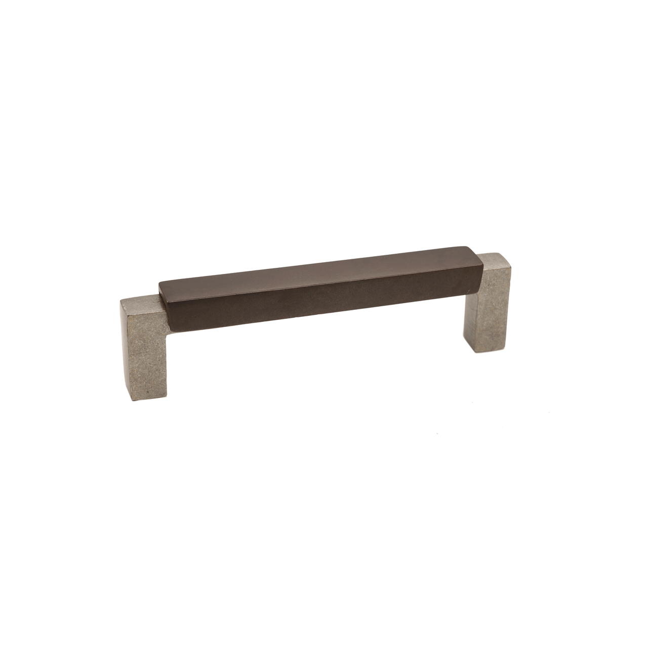 Bronze Contemporary Flat Top Handle  4"   Espresso Platinum