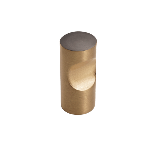 Bronze Contemporary Finger Pull 3/4"   Champagne Espresso