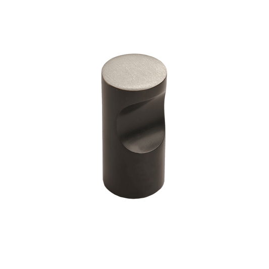 Bronze Contemporary Finger Pull 3/4"   Espresso Platinum