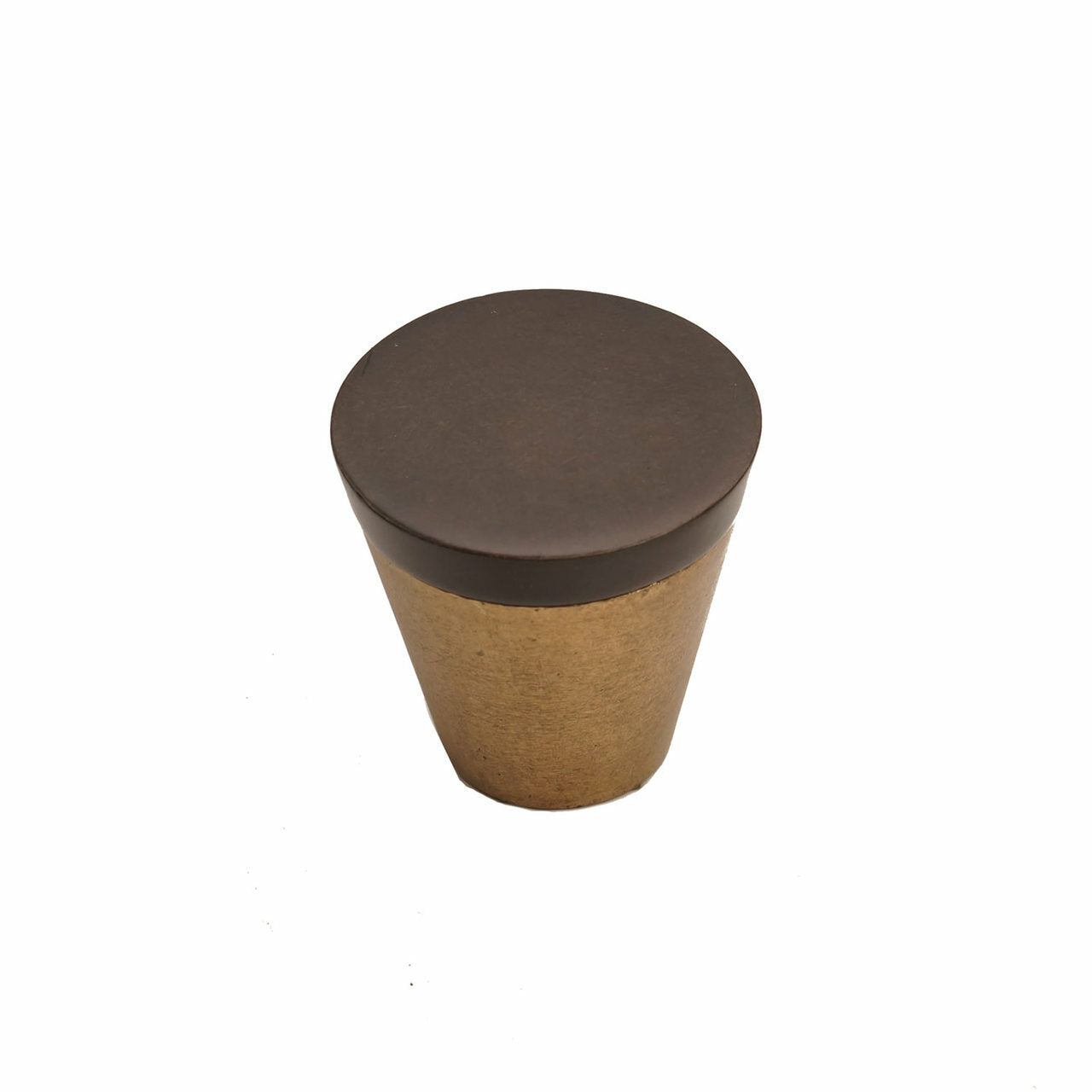 Bronze Contemporary Cone Knob 1 1/8"   Champagne Espresso