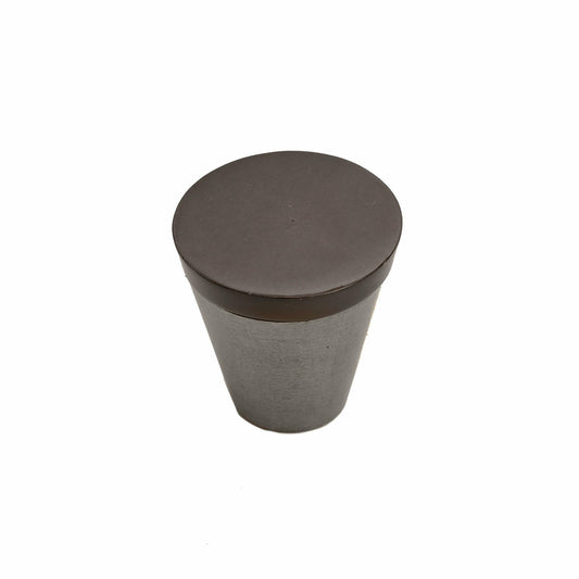 Bronze Contemporary Cone Knob 1 1/8"   Platinum Espresso