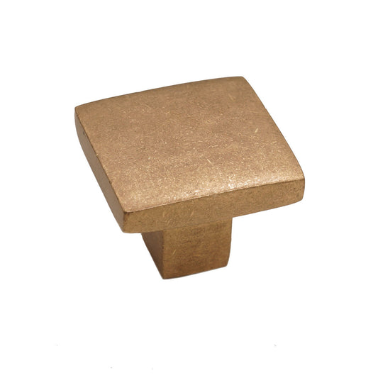 Bronze Flat Square Knob 1-1/2″ Champagne Cabinet Knob