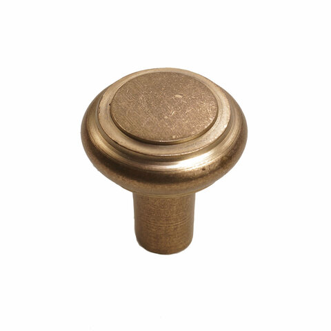 Bronze Stepped Round Knob 1 1/4"   Champagne