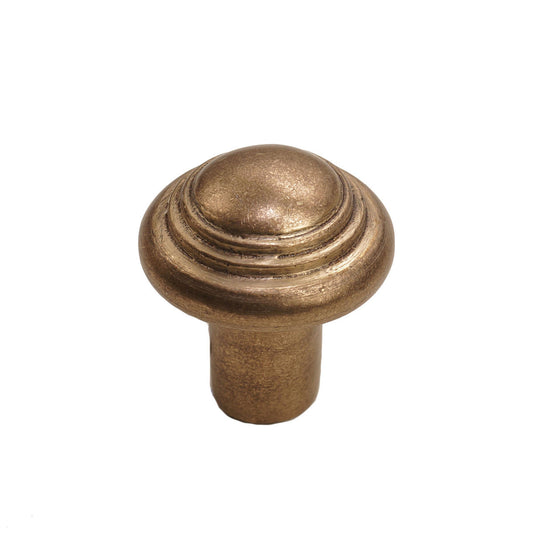Bronze Button Round Knob 1 1/4" Platinum     Champagne