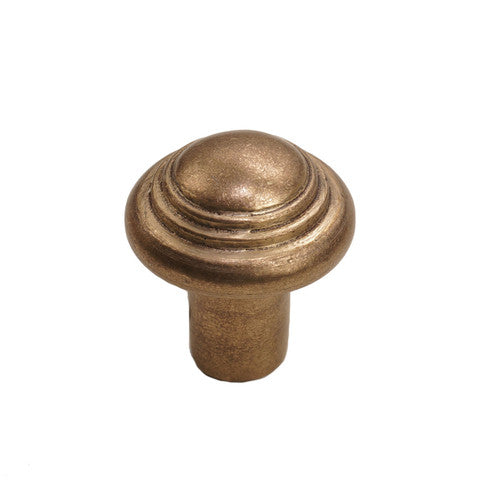 Bronze Button Round Knob 1-1/2” Platinum Espresso Champagne