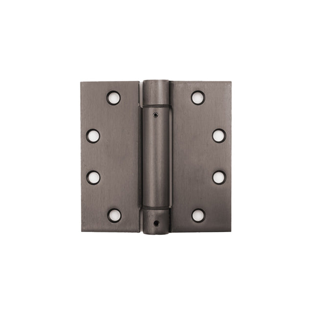Solid Stainless Steel 4-1/2" x 4-1/2" Spring Hinge - PVD Oil-Rubbed Bronze Finish