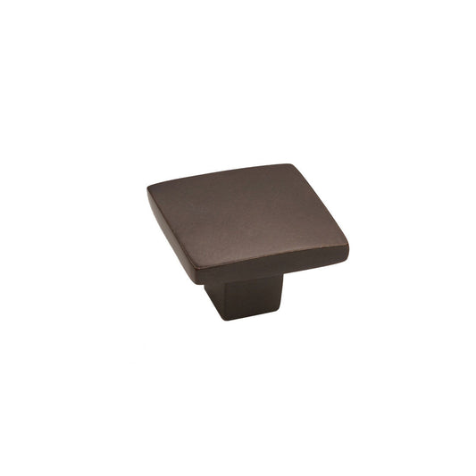 Bronze Flat Square Knob 1″ Espresso