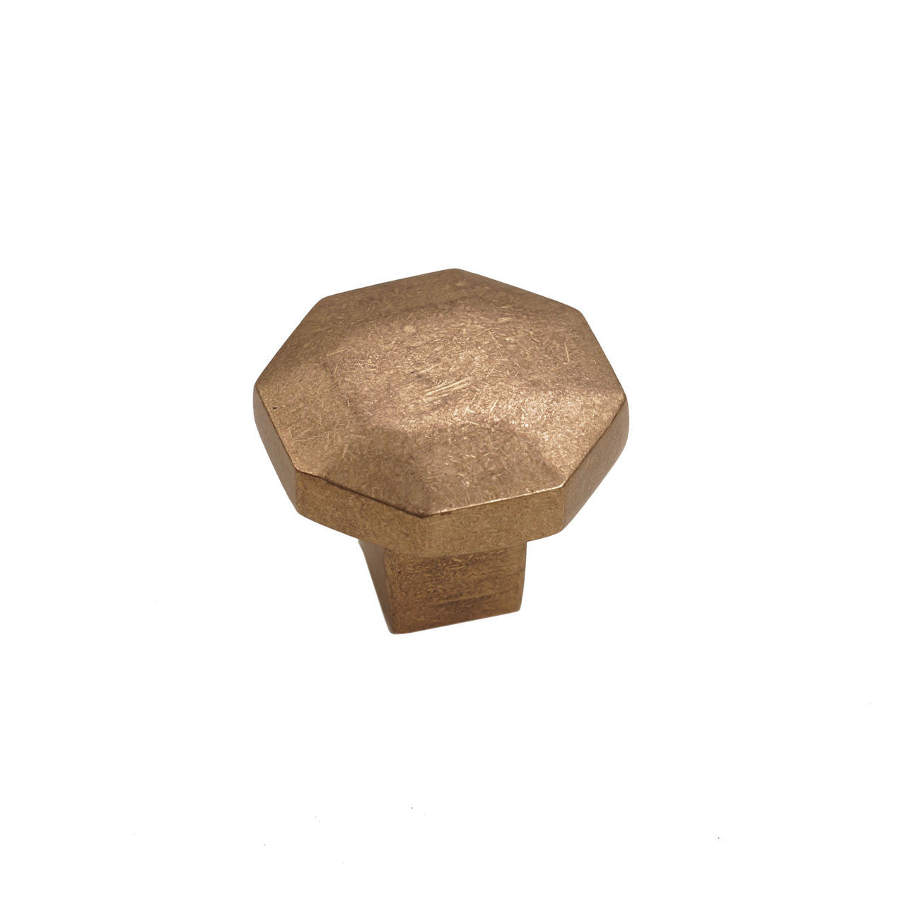 Bronze Octagon Knob 1-1/4″ Champagne Cabinet Knob – Natural Collection