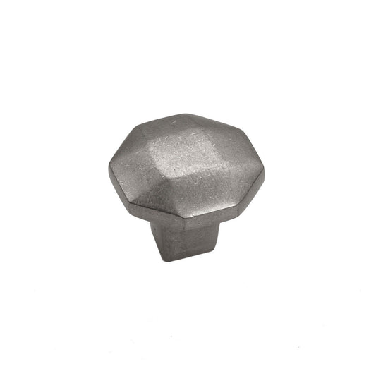 Bronze Octagon Knob 1-1/4″ Platinum Cabinet Knob – Natural Collection