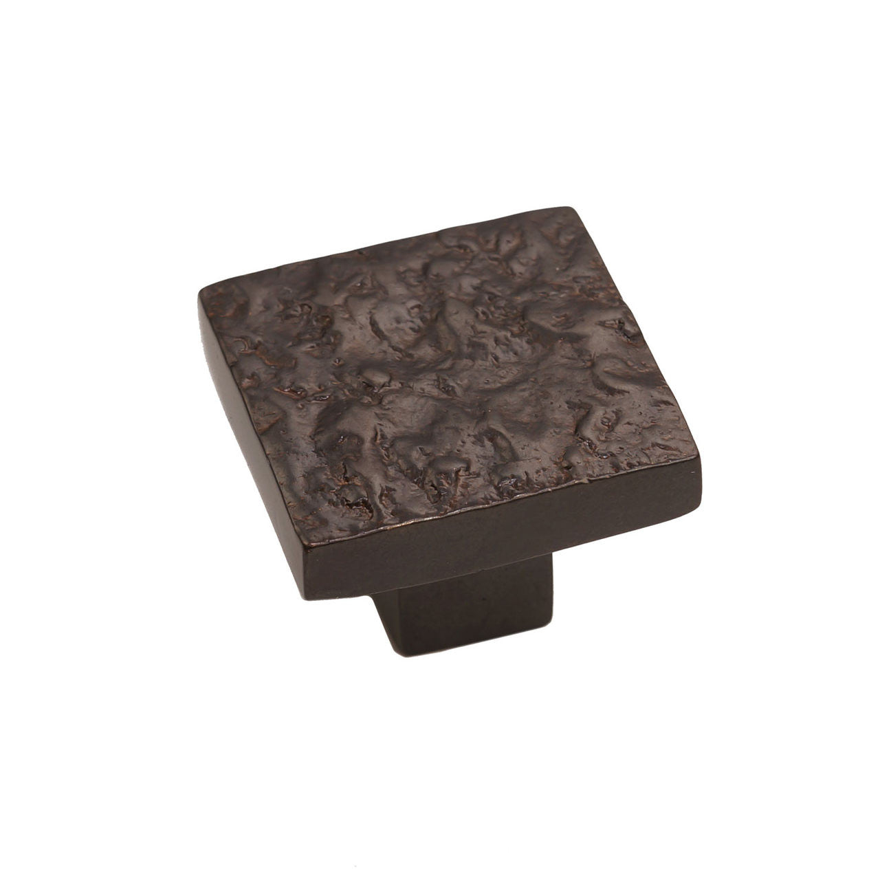 Bronze Textured Square Knob 1 1/4″ Espresso