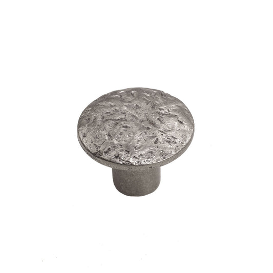 Bronze Textured Round Knob 1-1/4″ Platinum Cabinet Knob