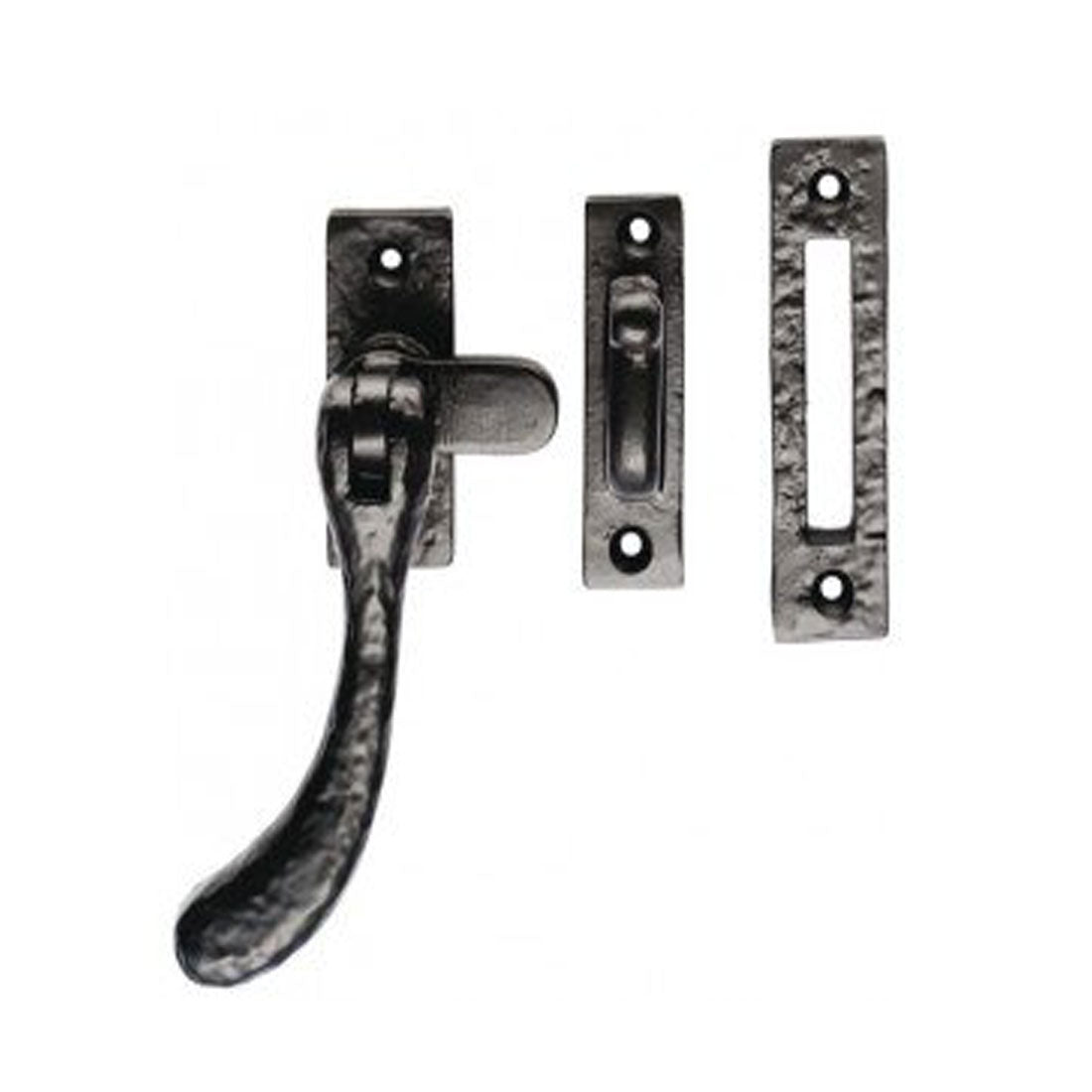 Bulb End Casement Fastener Black 58×24 mm Window Latch – Peba 118