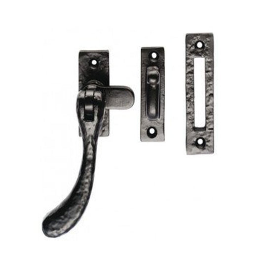 Bulb End Casement Fastener Black 58×24 mm Window Latch – Peba 118