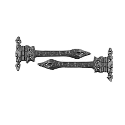 Cast Iron Black Spear Hinges 10″ Heavy Duty Door Hinges – Peba 09