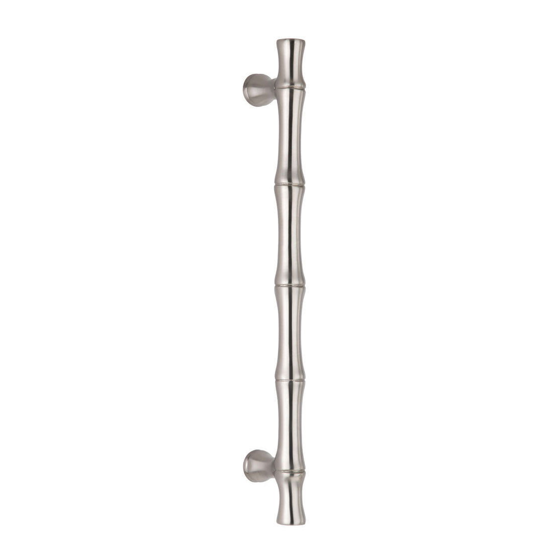 Bamboo Handle satin Nickel 12″