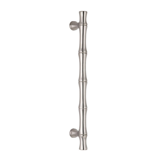 Bamboo Handle satin Nickel 12″