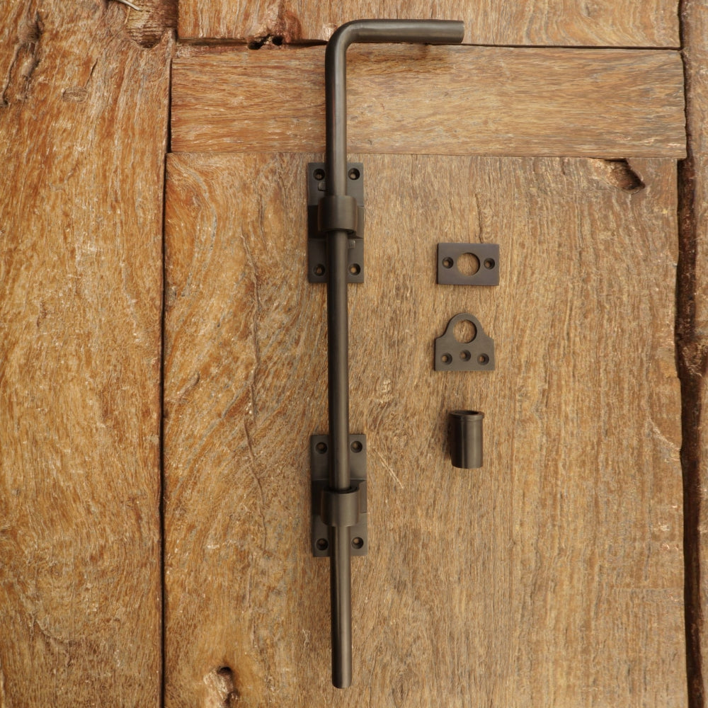 Solid Bronze Cane Bolt – Oil-Rubbed Bronze