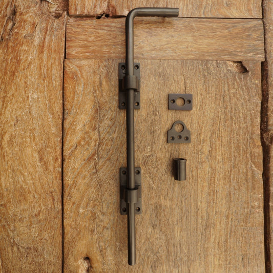Solid Bronze Cane Bolt – Oil-Rubbed Bronze