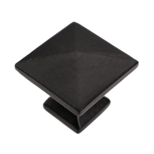 Cast Iron 1-1/4″ Modern Square Iron Cabinet Knob – Packs of (5)