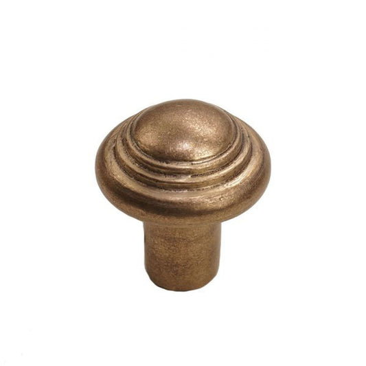Bronze Button Round Knob 1-1/2″ Champagne